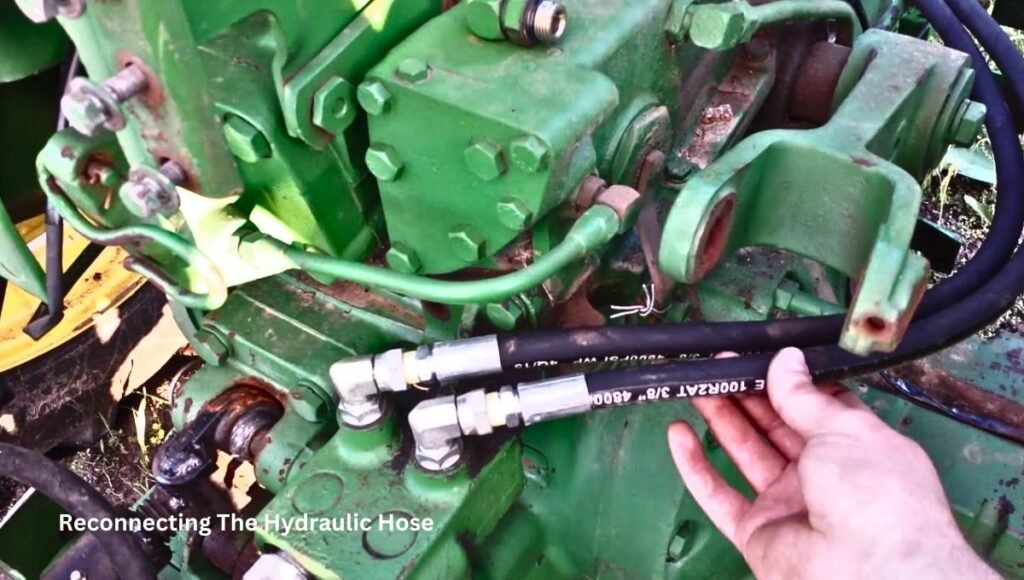 How to Disconnect Hydraulic Hose from John Deere Tractor